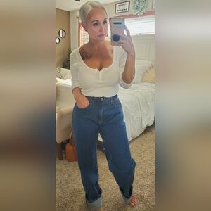 Abercrombie & Fitch High Rise Blue Jeans